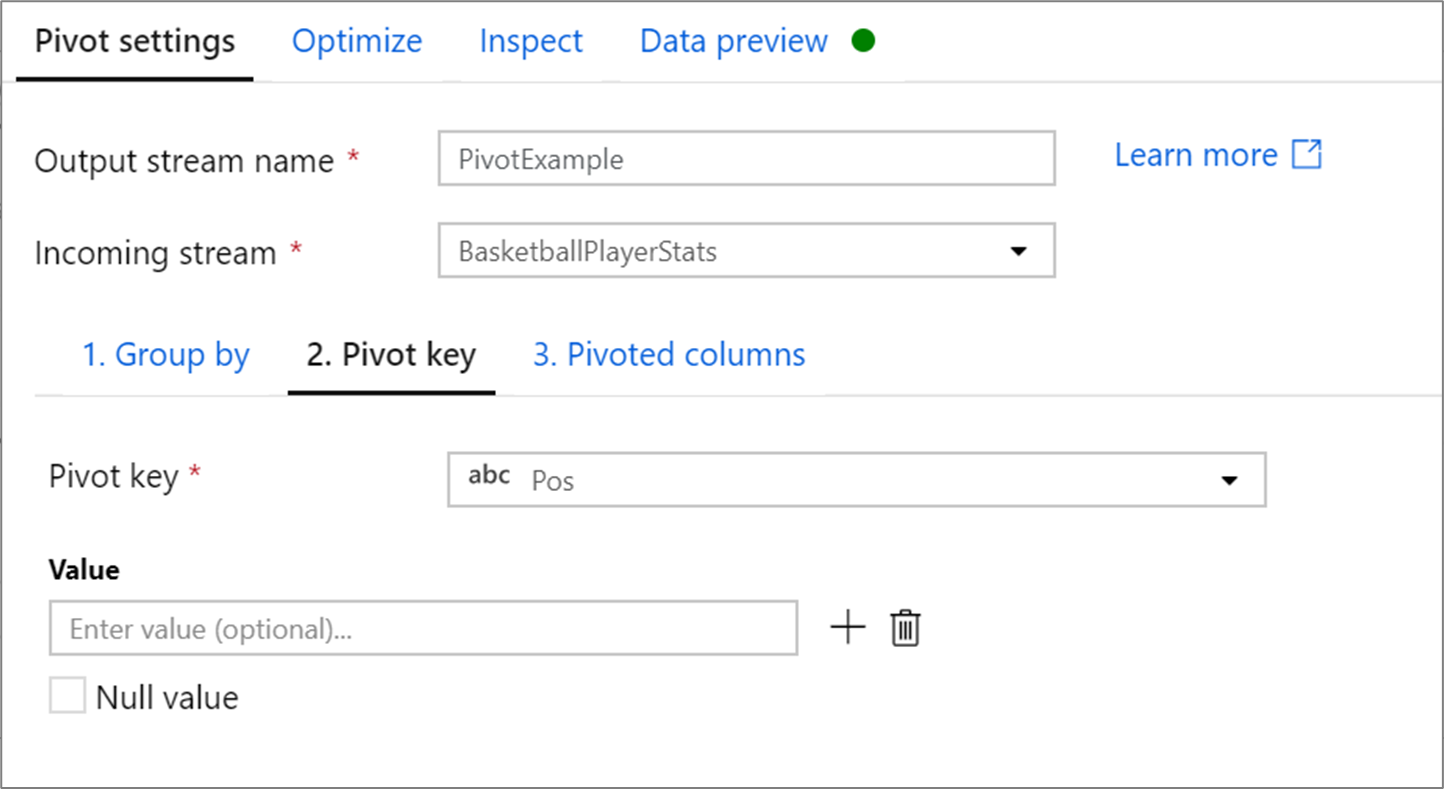 Pivot key