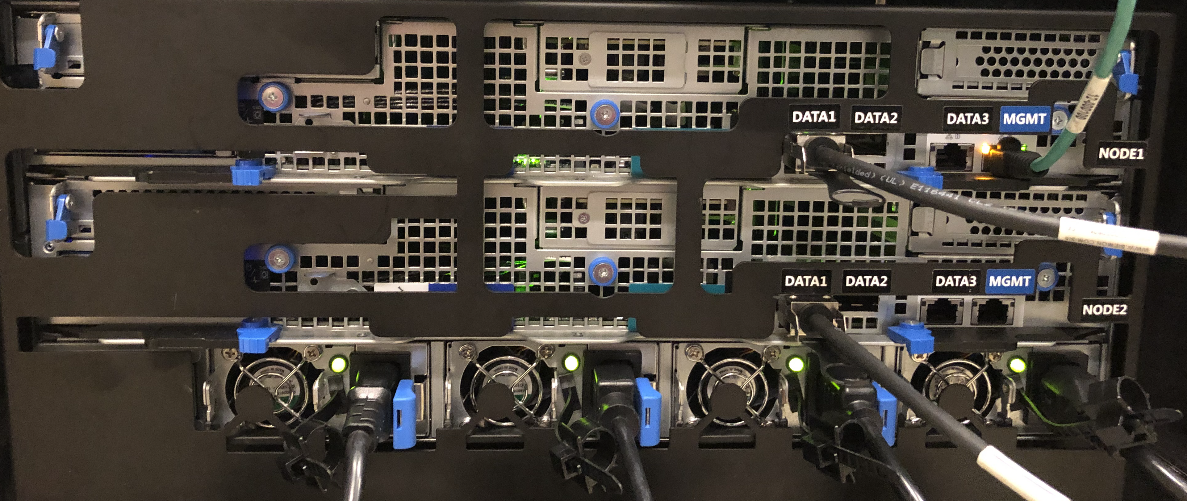 Screenshot of Data Box Heavy ports cabled.