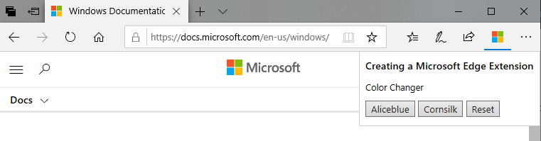 Docs.microsoft.com body changed to blue