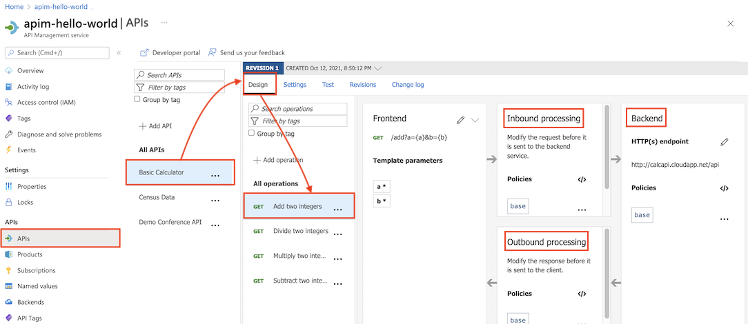 Configure policy at operation scope