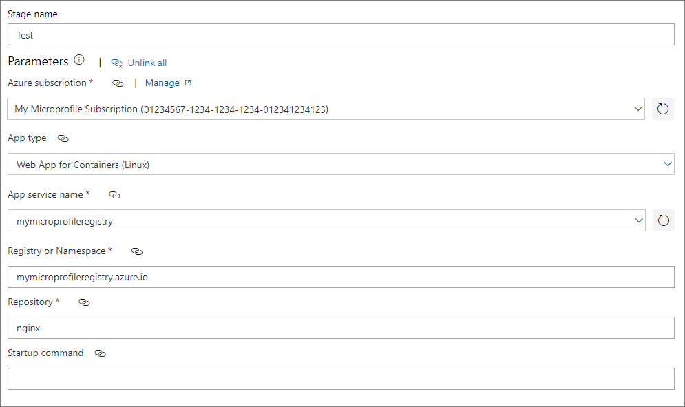 Configure stage tasks