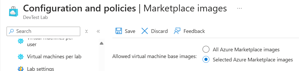 Option to allow all Marketplace images to be used as base images for VMs