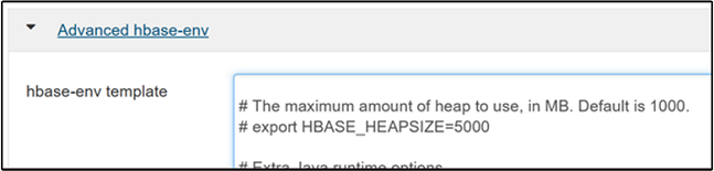 `Apache Ambari HBase memory heapsize`.