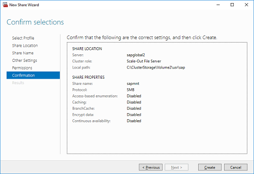 Figure 12: Select "Create"