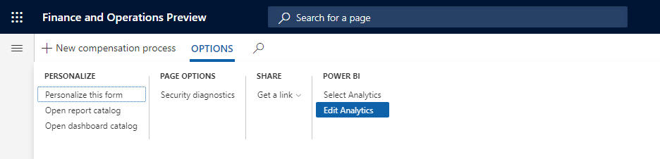 Edit Analytics button.