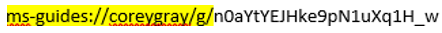 Deep link showing highlighted prefix.