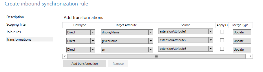 Attribute flow 3