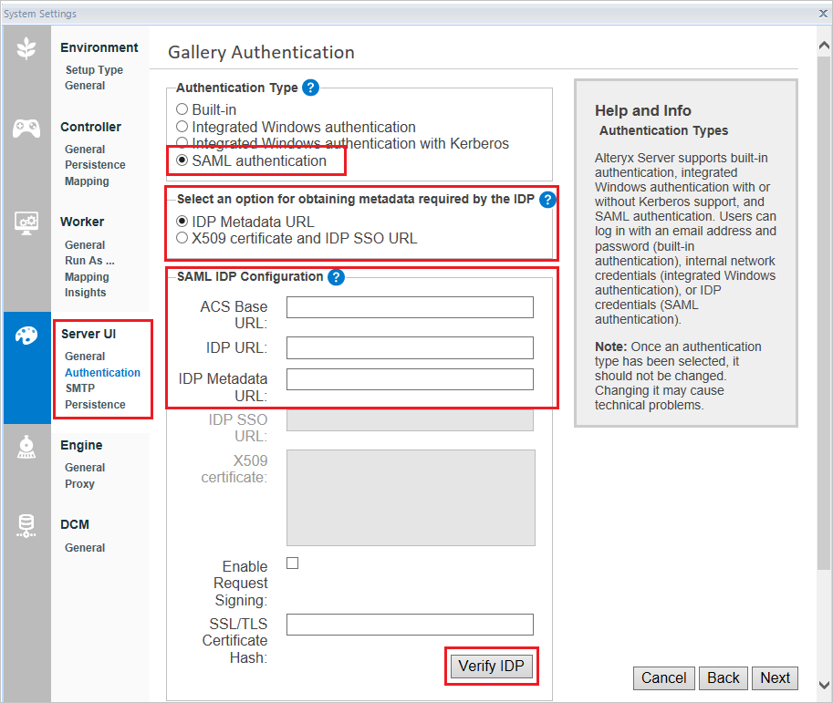 Screenshot shows the Configuration.