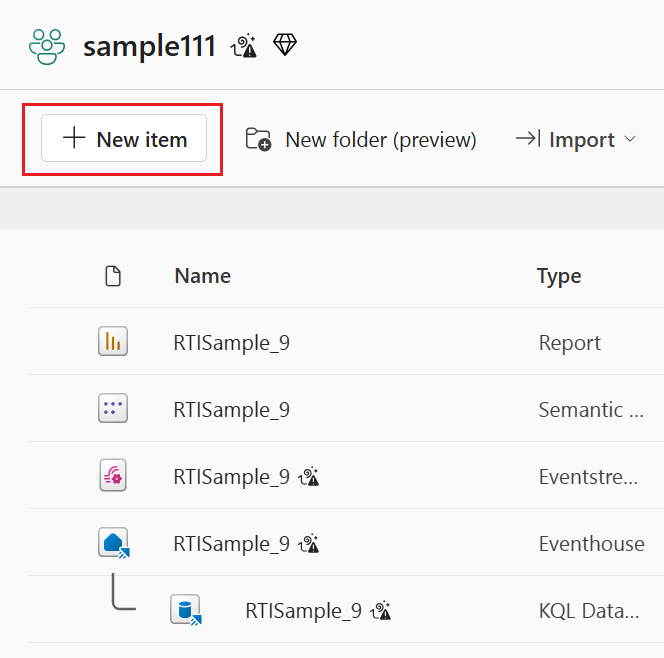 สกรีนช็อตของการเพิ่มชุดคิวรี KQL ใหม่จากโฮมเพจพื้นที่ทํางาน