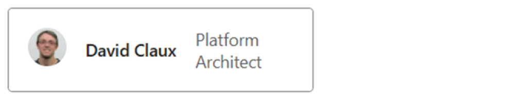 Screenshot shows how an Adaptive Card with card width as standard or narrow renders when the card is designed without using targetWidth property.