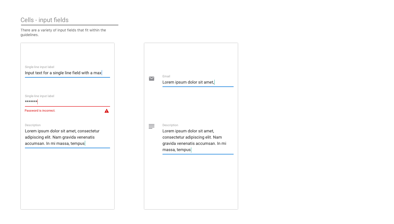 Cells and inputs for Android part 2.