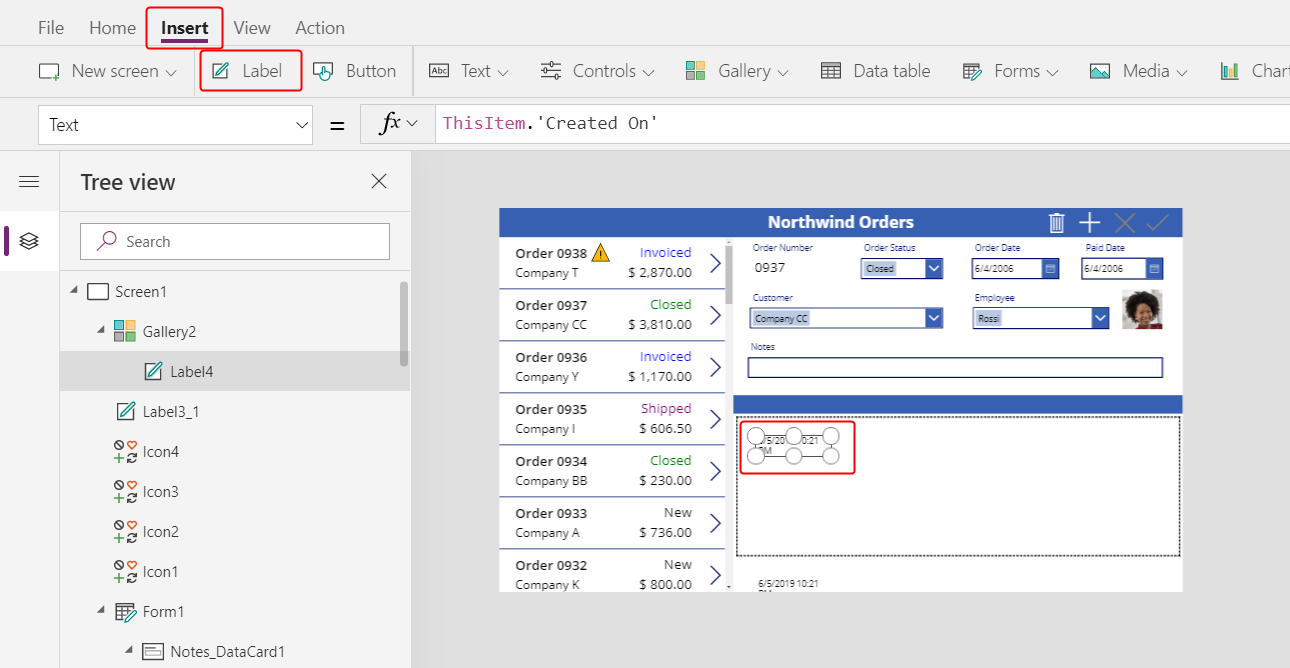 เพิ่มป้ายชื่อลงในแกลเลอรีรายละเอียด