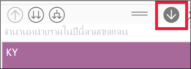 สกรีนช็อตของวิชวลที่มีไอคอนเปิด/ปิดการดูรายละเอียดแนวลึกเปิดอยู่