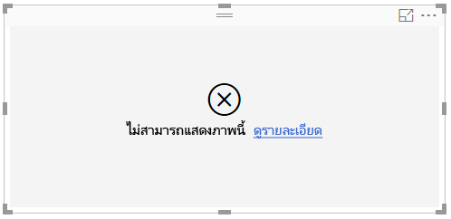 สกรีนช็อตของข้อความแสดงข้อผิดพลาดที่แสดงบนพื้นที่ทํางาน