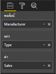 สกรีนช็อตที่แสดงตะกร้าข้อมูลของวิชวล