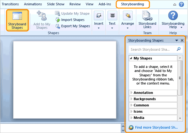 Open PowerPoint Storyboarding