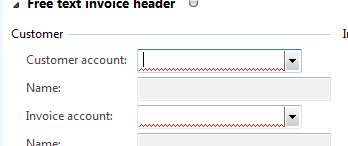 Mandatory fields with red, squiggly lines