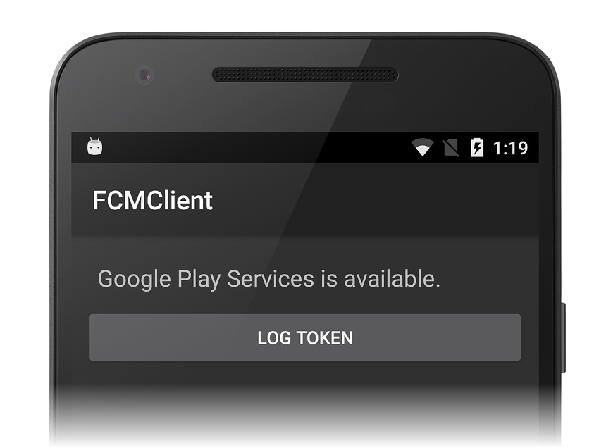 Log Token button added to app screen