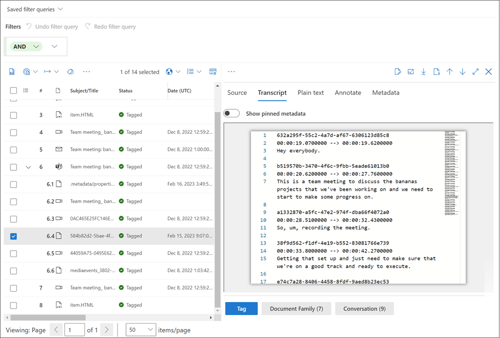 Meeting shown in the meeting transcript file in the review set.