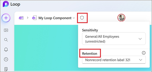 Apply label menu shown in the Loop app.