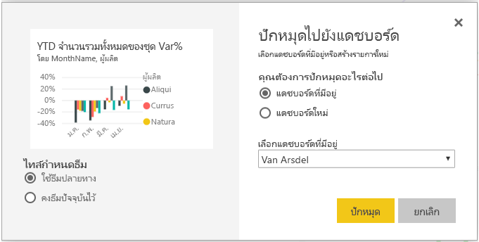 จับภาพของกล่องโต้ตอบตรึงไปยังกระดานข้อความ