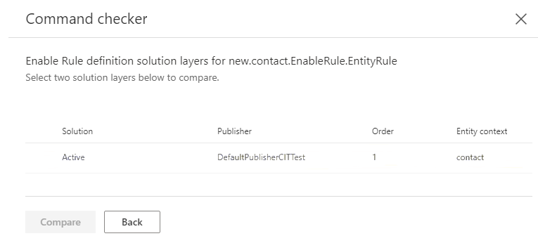 Screenshot shows an example of the solution layer.