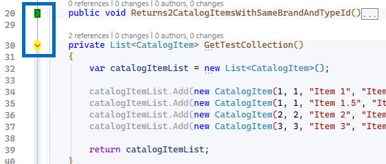 Customized expanded and collapsed text indicators in the Visual Studio Editor