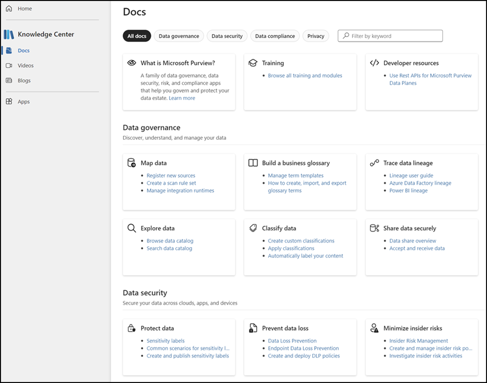 Microsoft Purview 门户试用卡。