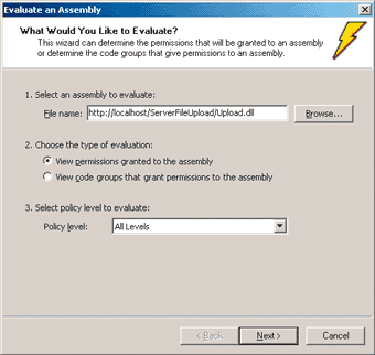 Figure 11 Evaluating an Assembly