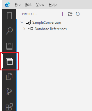 空的 SQL 数据库项目