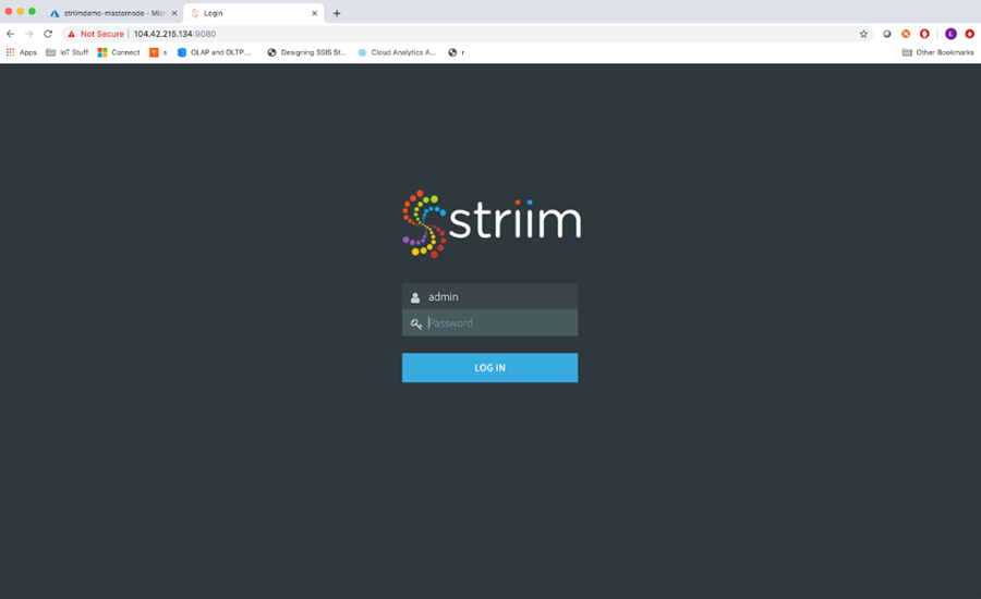 登录到 Striim