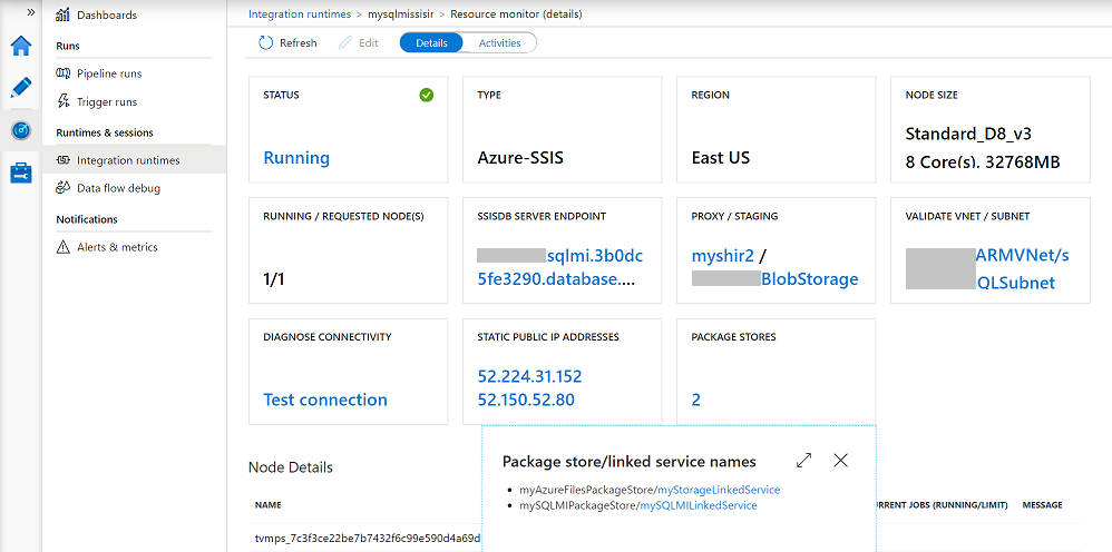 监视 Azure-SSIS IR - 包磁贴