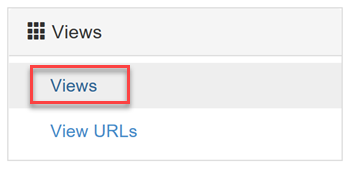 Apache Ambari views view links.