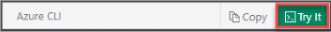Screenshot that shows an example of Try It for Azure Cloud Shell.