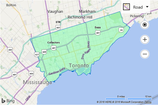 Single Boundary on a Map