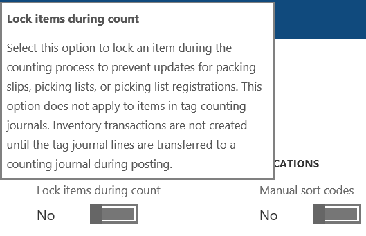 Example of a field description.