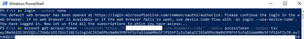Review example of Dynamics 365 access token.