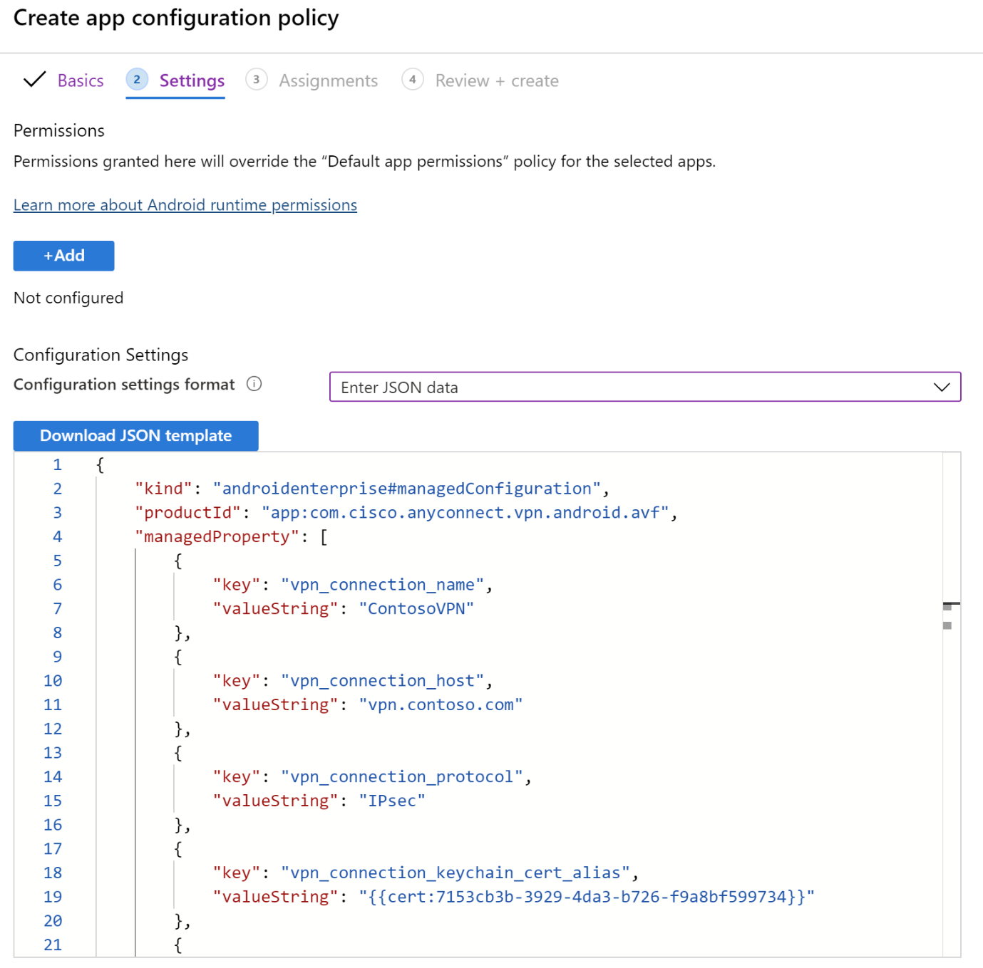 使用 JSON 流的示例 - 编辑 JSON。