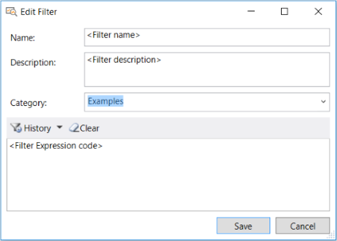 Edit Filter Dialog