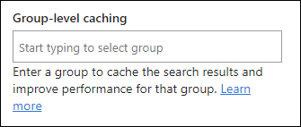 显示“为组启用缓存”选项的屏幕截图。