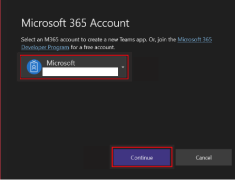 屏幕截图显示登录到 Microsoft 365 帐户。