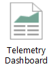 表示遥测仪表板的图标。