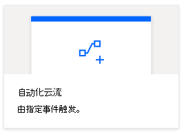  Power Automate 中的自动化流程选项。