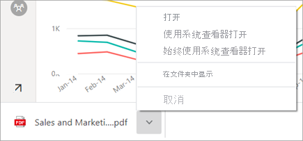 显示 PDF 选项的 Chrome 浏览器的左下角