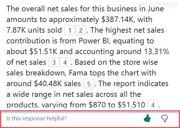 显示反馈机制向上和向下拇指的屏幕截图。