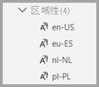 模型资源管理器中区域性区域的屏幕截图。