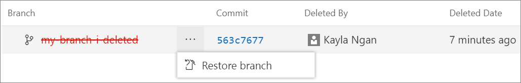 Restore deleted branch