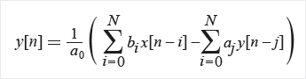 transfer function for IIR filters