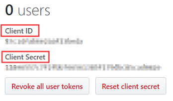 OAuth app credentials