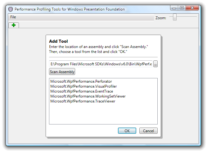 Add Tool dialog box